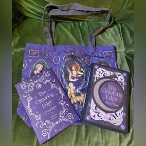 Fairyloot The Glittering Edge by Alyssa Villaire signed with overlays and tote